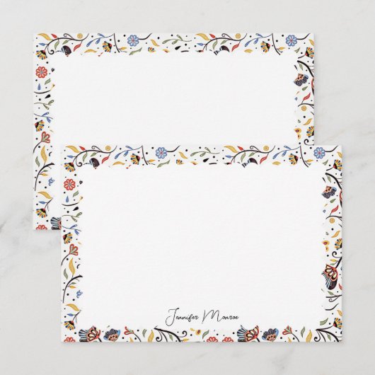 Carte De Correspondance papeterie frontalière à échelles (Devant / Derrière)