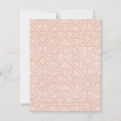 Carte De Correspondance Papeterie géométrique étampée - Apricot (Dos)