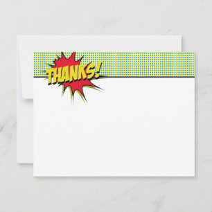 Carte De Correspondance Papeterie Merci Superhero