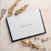 Carte De Correspondance Papeterie moderne chic noire