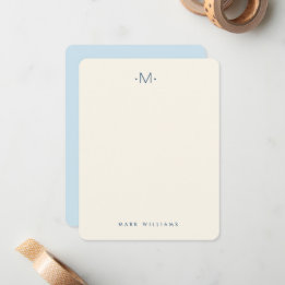 Carte De Correspondance Papeterie Monogramme Moderne Et Design
