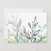 Carte De Correspondance Papeterie Monogramme Personnalisée Botanique (Dos)