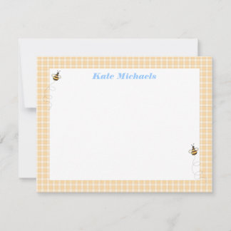 Carte De Correspondance Papeterie personnalisée aux abeilles occupées