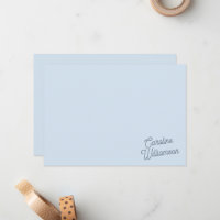 Papeterie personnalisée avec écriture minimale ble
