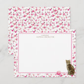 Carte De Correspondance Papeterie personnalisée Bengale (Devant / Derrière)