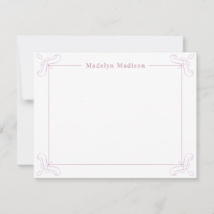 Carte De Correspondance Papeterie personnalisée Chic Rose Ditzy Floral