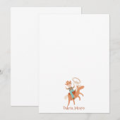 Carte De Correspondance Papeterie personnalisée de Cowboy Kid (Devant / Derrière)
