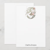 Carte De Correspondance Papeterie personnalisée de Mermaid Fish Kid (Devant / Derrière)