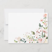 Carte De Correspondance Papeterie personnalisée Dusty Blue Greenery (Dos)