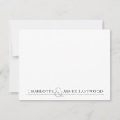 Carte De Correspondance Papeterie personnalisée pour couples (Devant)