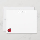 Carte De Correspondance Papeterie personnalisée pour enfants avec coccinel (Devant)