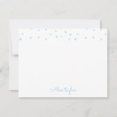 Carte De Correspondance Papeterie personnalisée pour enfants avec des étoi (Devant)