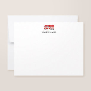 Carte De Correspondance Papeterie personnalisée pour enfants Camion de pom