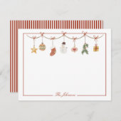 Carte De Correspondance Papeterie personnalisée pour la recette des vacanc (Devant / Derrière)