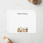 Carte De Correspondance Papeterie personnalisée pour Lattes (Devant/Arrière en situation)