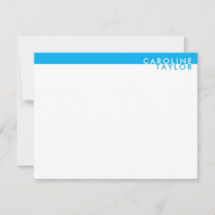 Carte De Correspondance Papeterie personnalisée prépa bleu ciel
