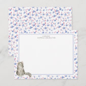 Carte De Correspondance Papeterie personnalisée Ragamuffin Chat (Devant / Derrière)