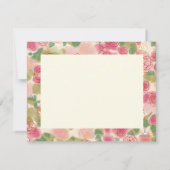 Carte De Correspondance Papeterie personnalisée Rose à roulettes (Dos)