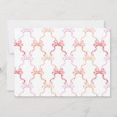 Carte De Correspondance Papeterie personnalisée rubans aquarelle rose roug (Dos)