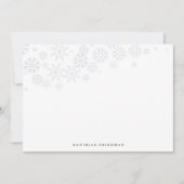 Carte De Correspondance Papeterie personnalisée Russe Snowfall (Devant)