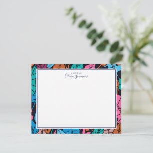 Carte De Correspondance Papeterie personnelle Feuille colorée