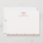 Carte De Correspondance Papeterie pour enfants à motif géométrique arc-en- (Devant)