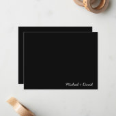 Carte De Correspondance Papeterie pour les couples (Devant/Arrière en situation)