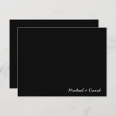 Carte De Correspondance Papeterie pour les couples (Devant / Derrière)