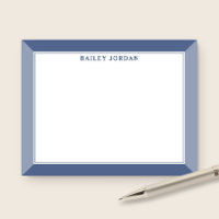 Papeterie professionnelle bicolore bleu marine pou