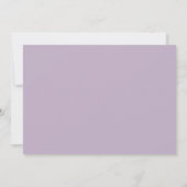 Carte De Correspondance Papeterie simple classique violette (Dos)
