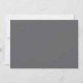 Carte De Correspondance Papeterie simple monogramme gris charbon (Dos)