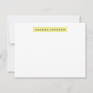 Carte De Correspondance Papier à lettres A2 en surbrillance - Citron jaune
