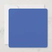 Carte De Correspondance Papier à lettres bleu avec initiales (Dos)