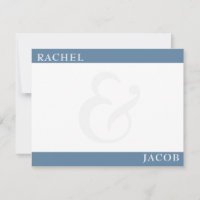 Papier à lettres bleu poussiéreux de Couple minima