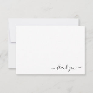Carte De Correspondance Papier à lettres de remerciement minimaliste class
