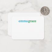 Carte De Correspondance Papier à lettres personnalisé avec monogramme (Devant/Arrière en situation)