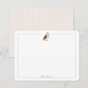 Carte De Correspondance Papier à lettres personnalisé Taupe Tan Owen
