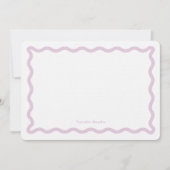 Carte De Correspondance Papier à lettres personnalisées Retro Wavy (Devant)