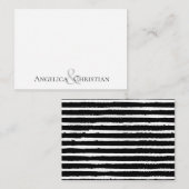 Carte De Correspondance Papier à lettres personnalisées Stripes Modernes C (Devant / Derrière)