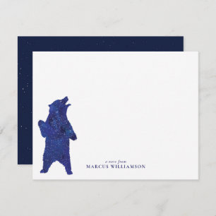Carte De Correspondance Papier à lettres personnel Blue Bear