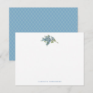 Carte De Correspondance Papier à lettres personnel oubliant les fleurs