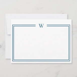Carte De Correspondance Papier à lettres personnel Turquoise Luxe