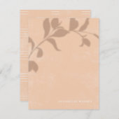 Carte De Correspondance Papier à lettres pour femmes dans l'ombre botaniqu (Devant / Derrière)