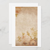 Carte De Correspondance Papier Antique Note (Devant / Derrière)