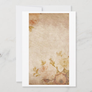 Carte De Correspondance Papier Antique Note