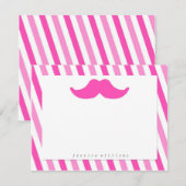 Carte De Correspondance Papier Moustache (Devant / Derrière)