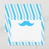 Carte De Correspondance Papier Moustache (Devant / Derrière)