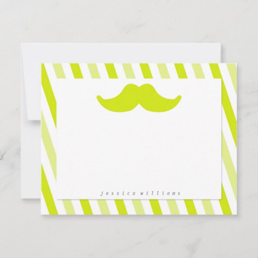 Carte De Correspondance Papier Moustache (Devant)