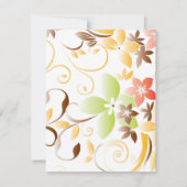 Carte De Correspondance Papier mural à fleurs 5 (Dos)