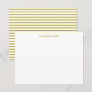 Carte De Correspondance Papier personnalisé avec écriture minimaliste et r